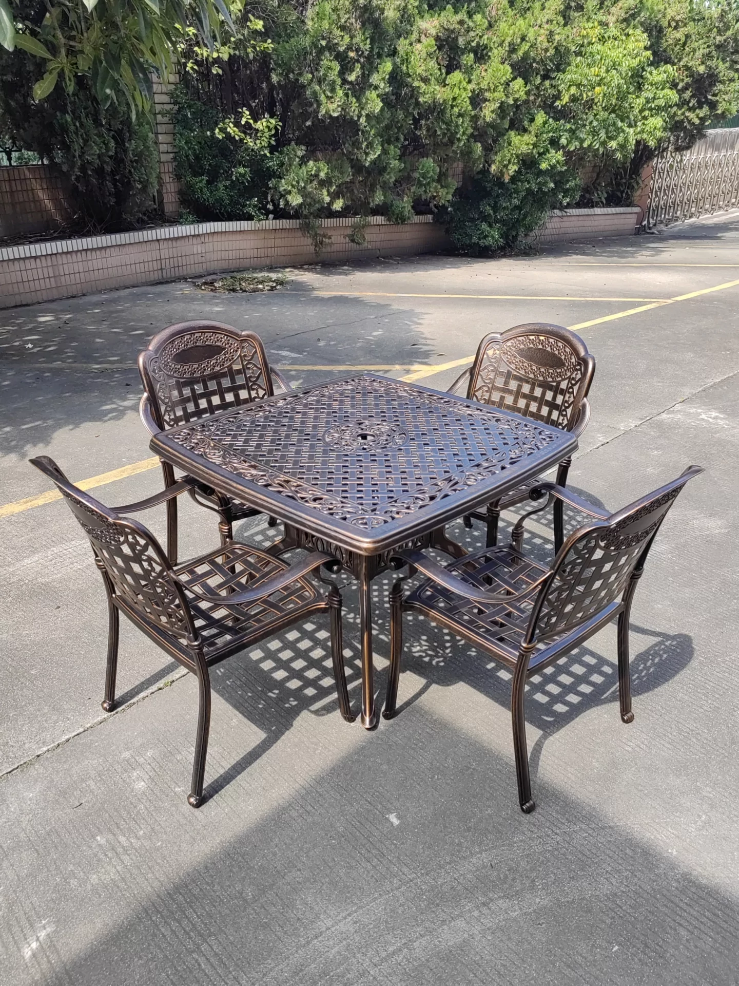 Комплект мебели из литого алюминия Rossi 3