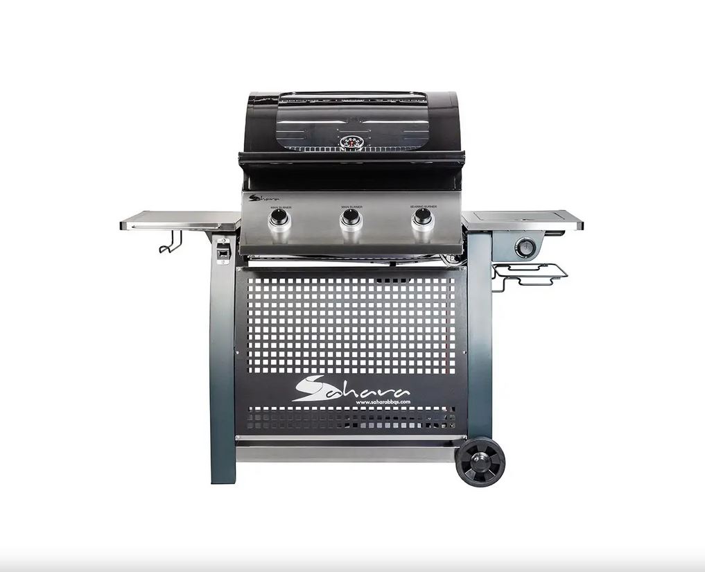 Газовый гриль SAHARA S375 3B BBQ Smokey Teal