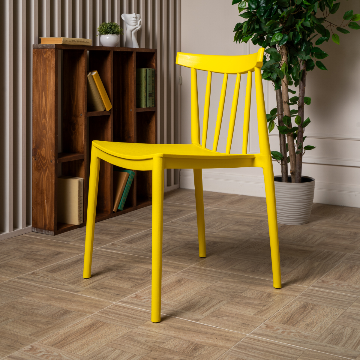 Пластиковый стул RoyalFamily Kai (Кай) желтый 2