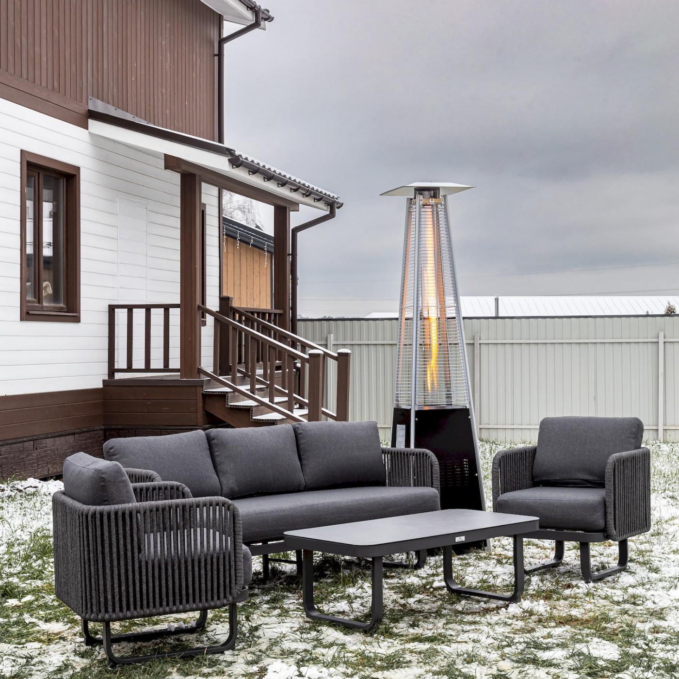 Лаунж-зона из алюминия Royal Family ADRIAN, цвет антрацит 5