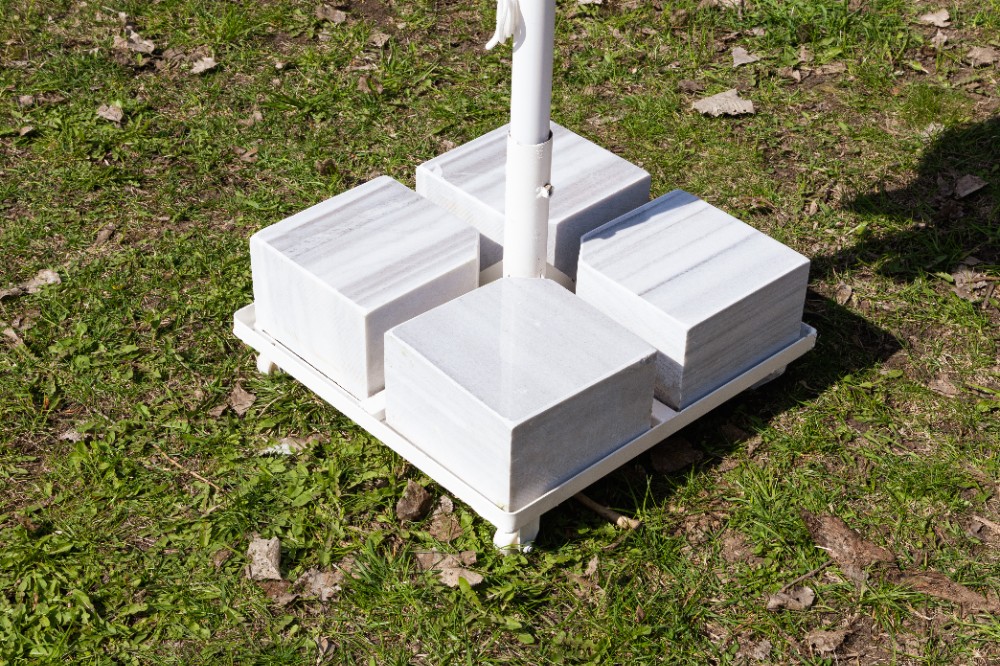 Зонт MISTRAL 300 круглый без волана (база в комплекте) белый 5