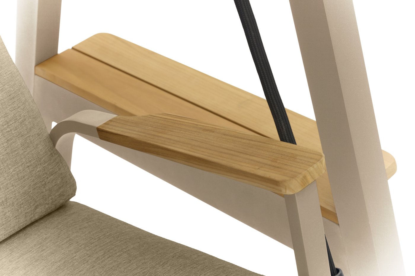 Malmo, качели бежевый/бежевый, алюминий/тик 4