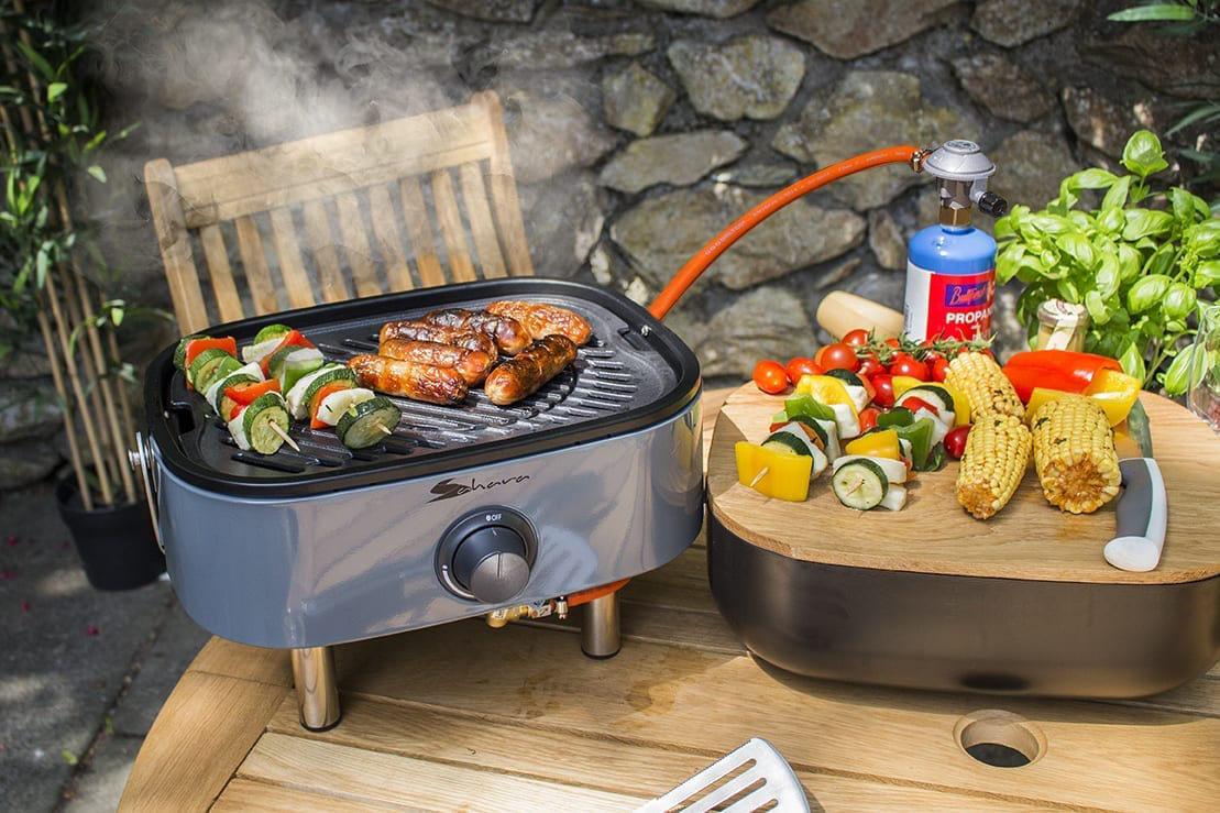 Газовый гриль SAHARA Mini BBQ Black купить в Москве по выгодной цене