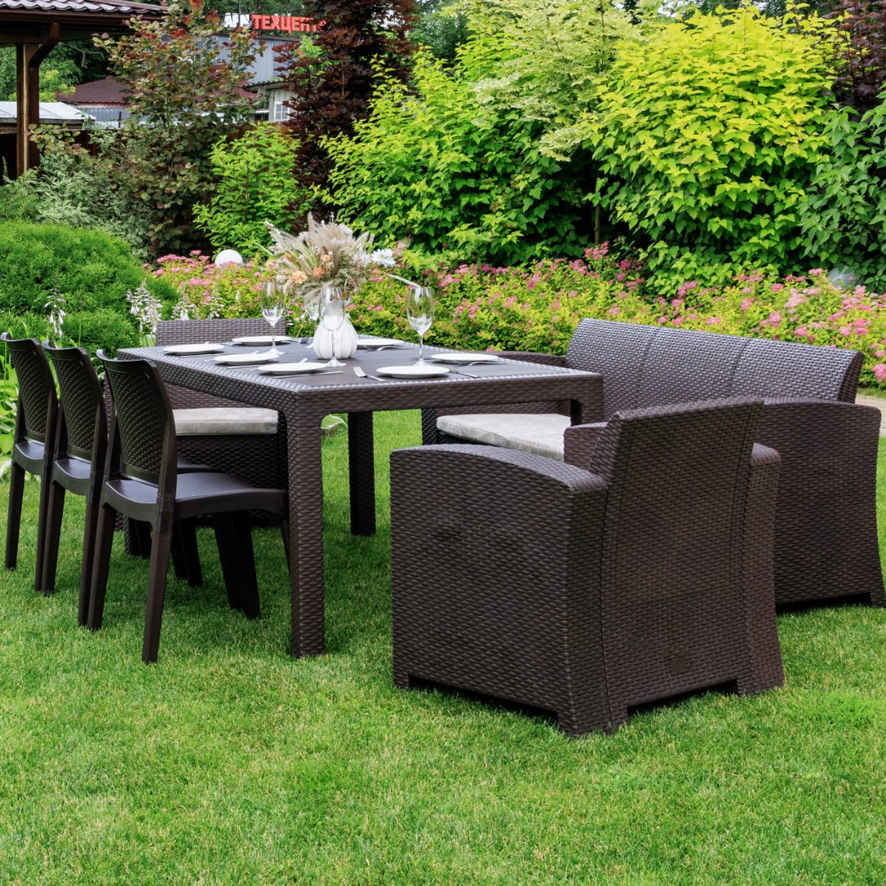 Обеденный комплект Royal Family LANA LUX DINING XL коричневый 3