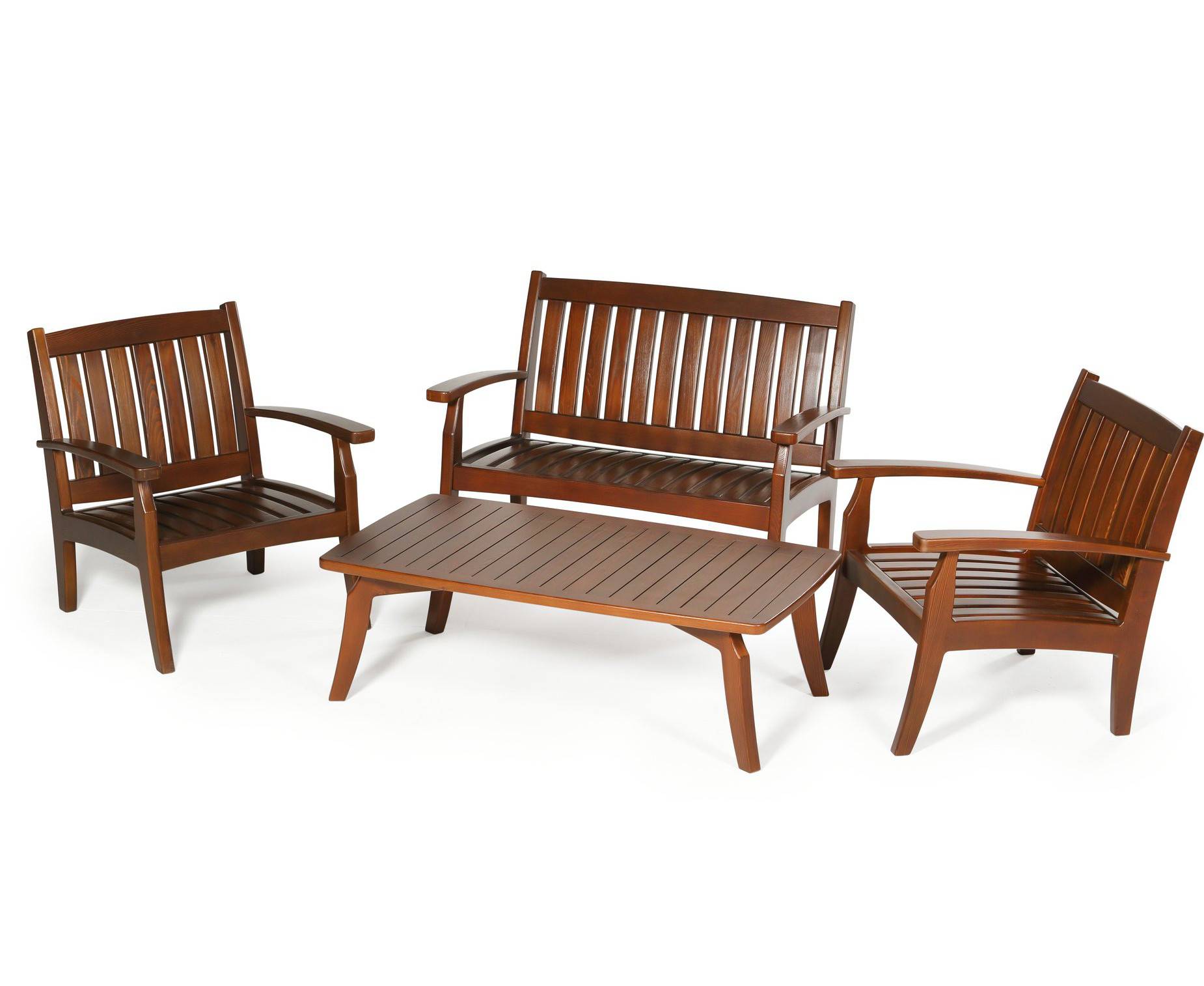 Мебель комплект 2 купить. Комплект садовой мебели из дерева. Садовый диван из дерева. Деревянный диван для дачи. Два кресла и журнальный столик.