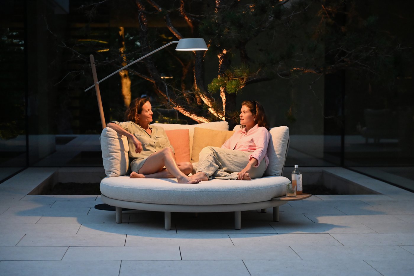 Solna 184 см, торшер бежевый/натуральный, алюминий/тик 4