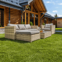 GRAND VICKY комплект из искусственного ротанга (бежевый)