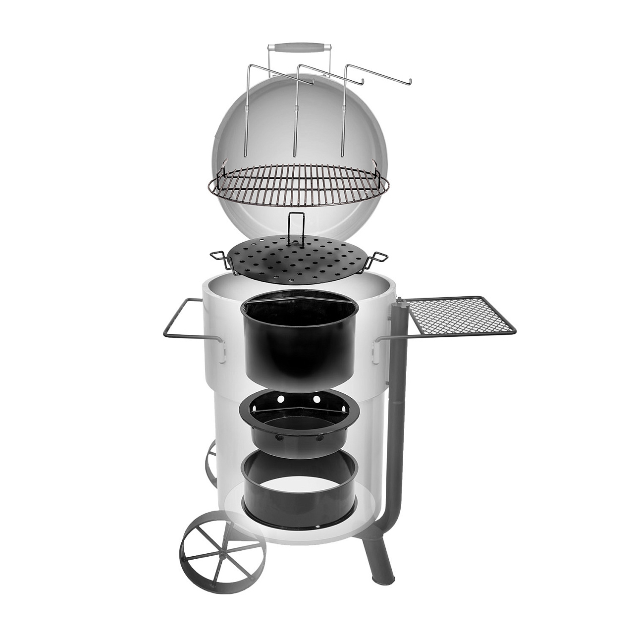  Коптильня Oklahoma Joe's Drum Bronco Pro (оранжевая)