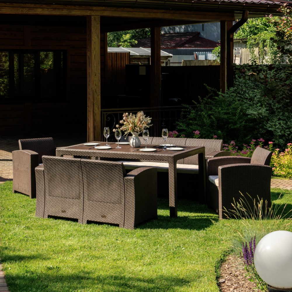 Комплект Royal Family GRAND LANA LUX  DINING L коричневый 2