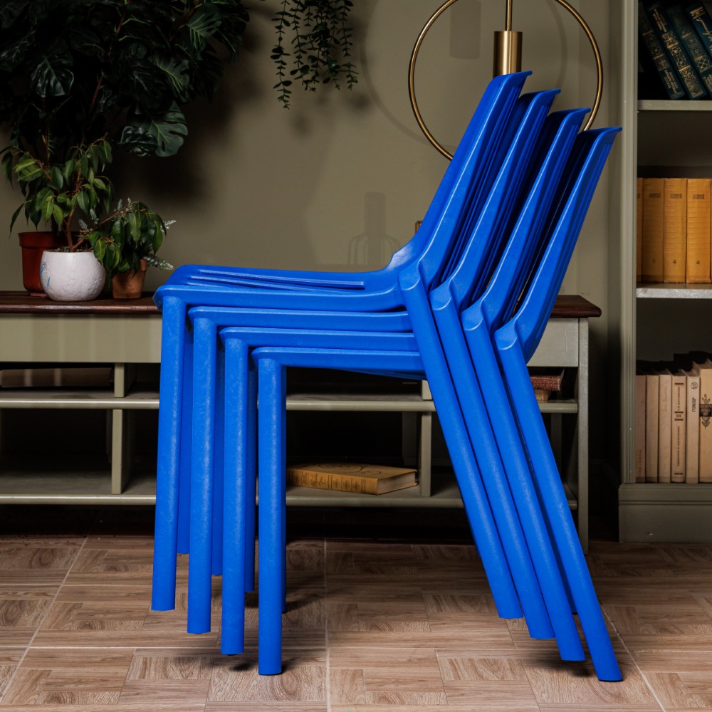 Комплект обеденных стульев Royal Family NICO (4 шт.) синий 3