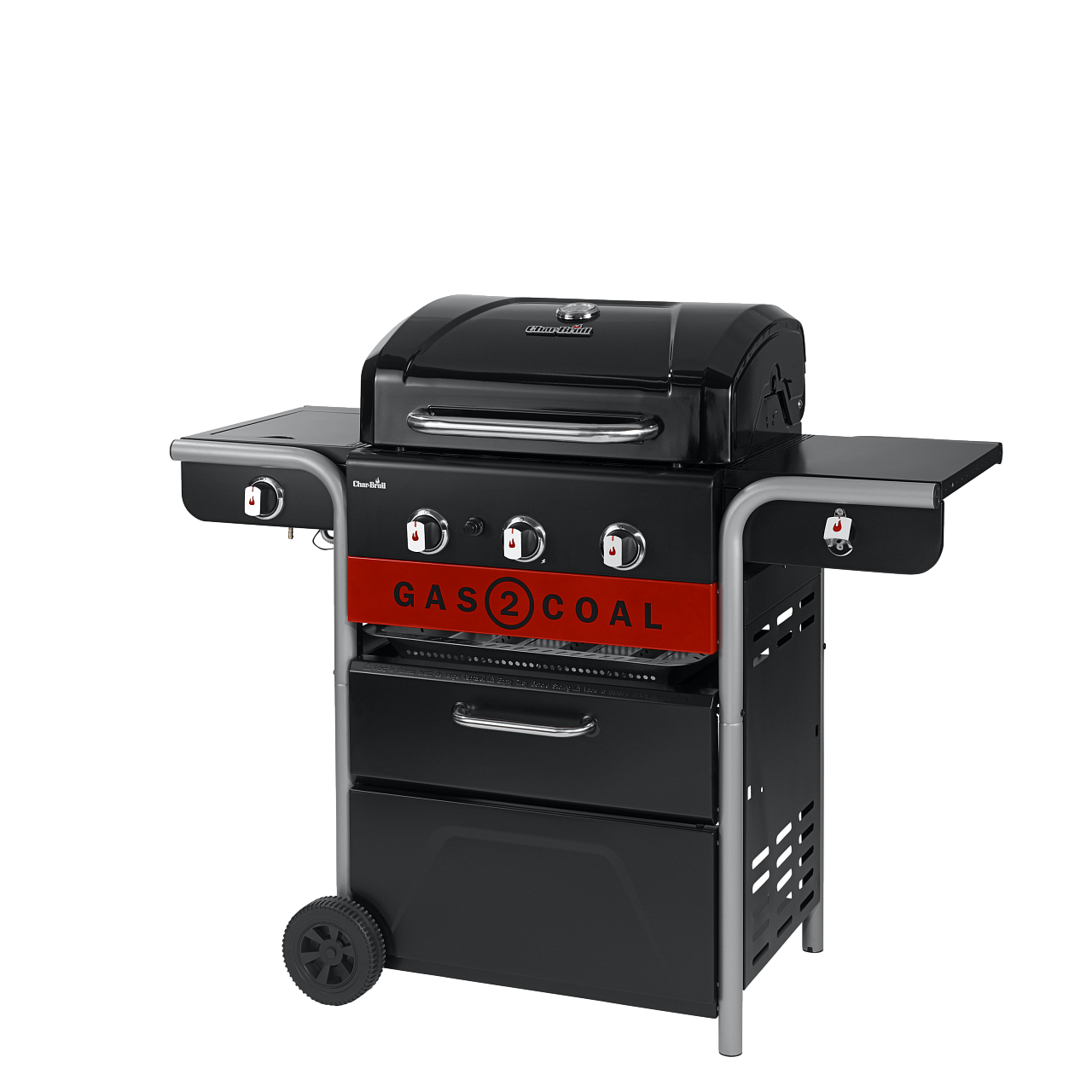Угольный + Газовый гриль Char-Broil Gas2Coal Hybrid 3B 2