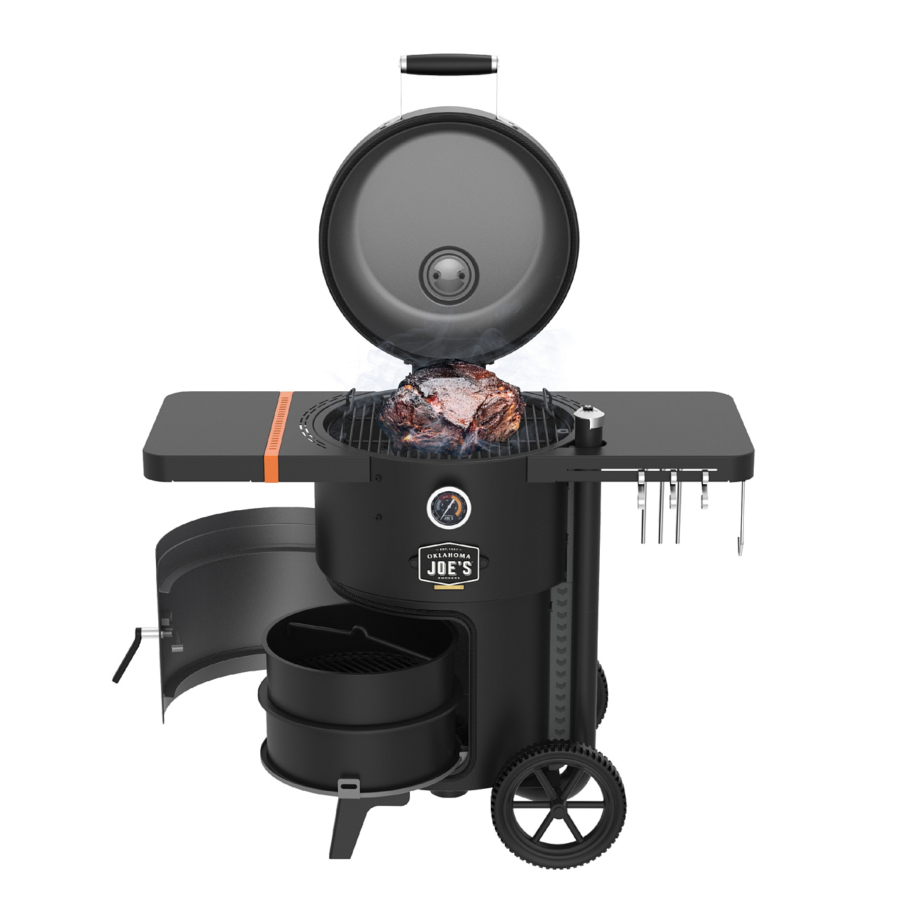 Коптильня Oklahoma Joe's Drum Bronco 2.0 (черная) 5