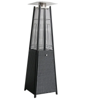 Уличный газовый обогреватель WWT 13I ROTANG Black mini 1.8m
