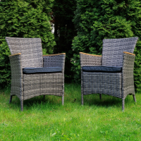 Комплект обеденных кресел Royal Family AMELIA, серые, 2 шт.