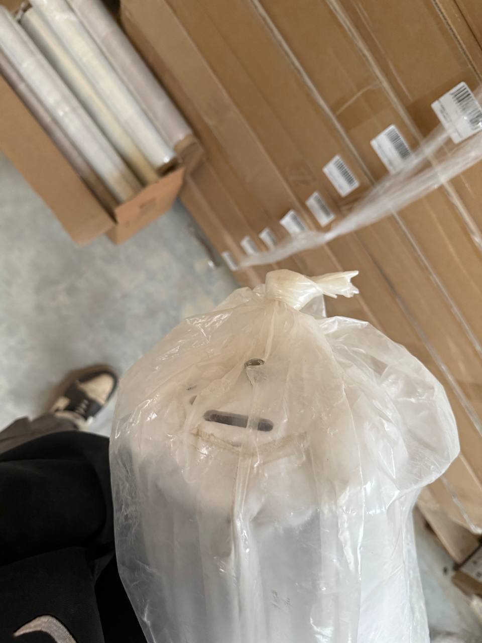 ЛОТ №598 - Зонт MISTRAL 300 круглый с воланом белый 4