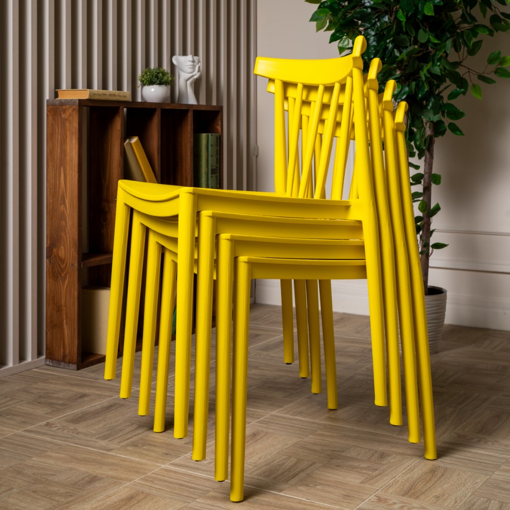 Комплект обеденных стульев Royal Family KAI (4 шт.) желтый 2