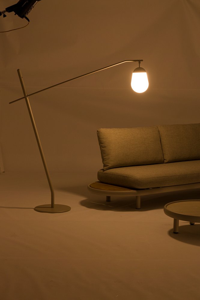 Solna 183 см, торшер бежевый/натуральный, алюминий/тик 2