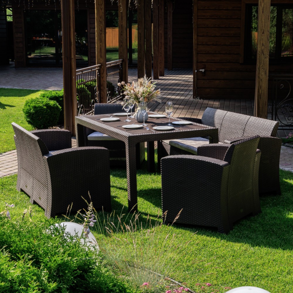 Комплект Royal Family GRAND LANA LUX  DINING L коричневый 4