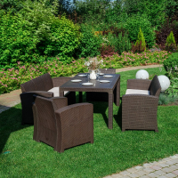 Комплект Royal Family GRAND LANA LUX DINING XL коричневый