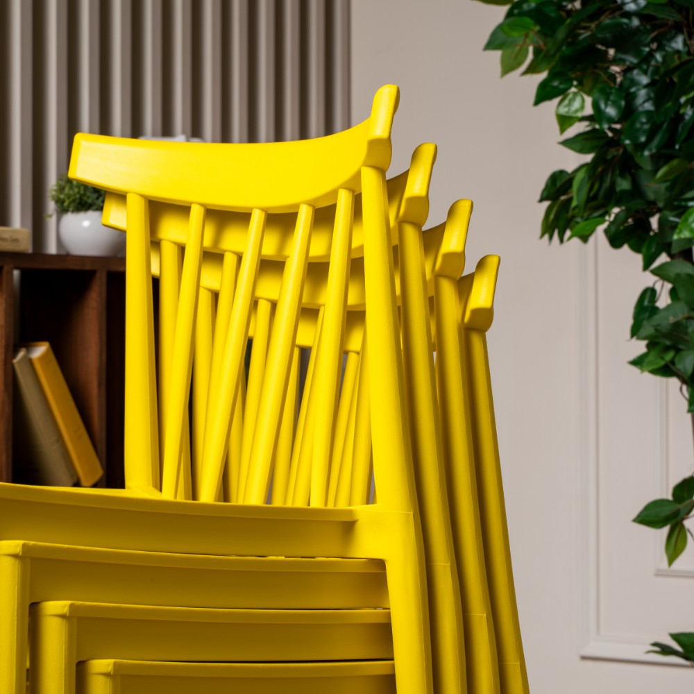 Комплект обеденных стульев Royal Family KAI (4 шт.) желтый 3