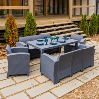 Комплект Royal Family GRAND LANA LUX DINING XL графит