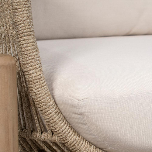 Кресло деревянное плетеное с подушками Talara 3