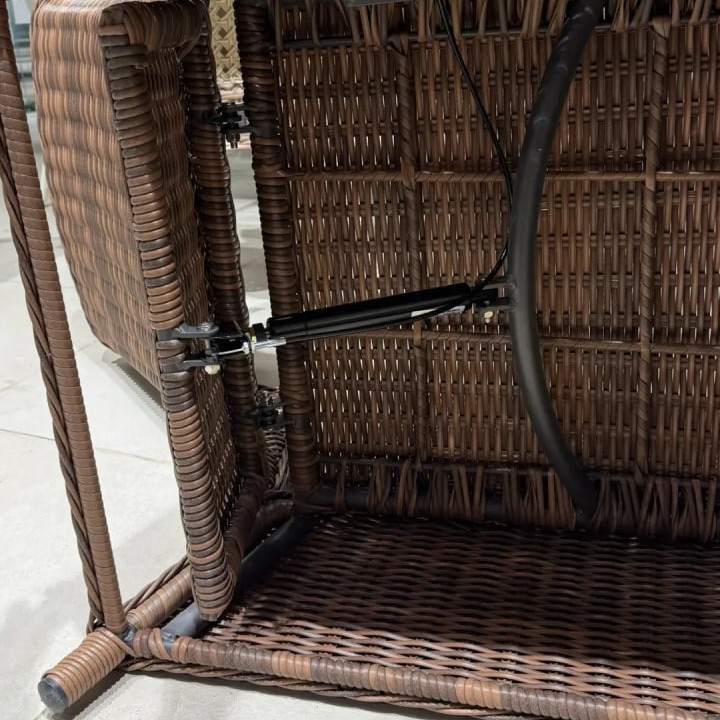 Кресло реклайнер LUIZA из искусственного ротанга цвет коричневый 5