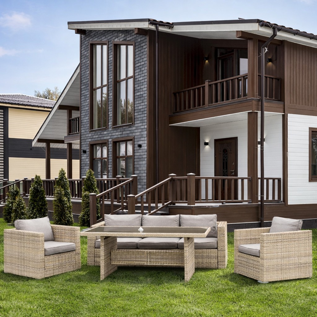 Комплект мебели Royal Family KARL с обеденным столом (бежевый) 1