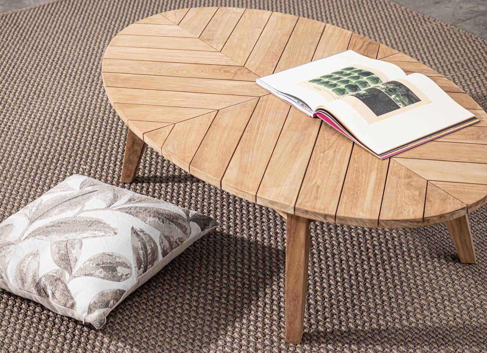 Комплект деревянной плетеной мебели Coachella алый 5