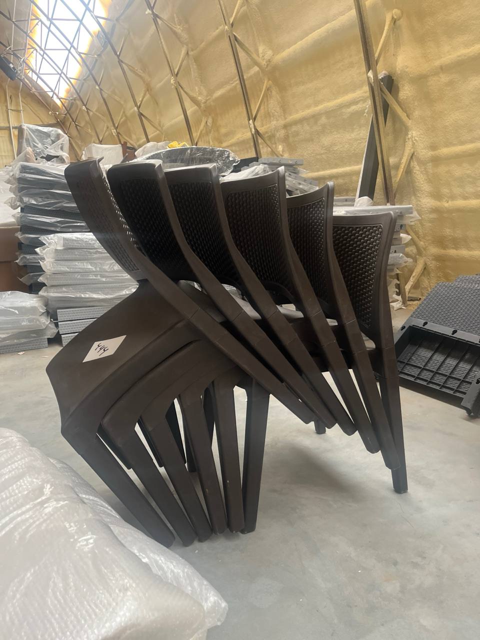 ЛОТ №444 - Стул JULY коричневый 2