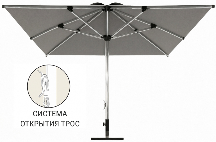 Зонт профессиональный 3.5х3.5 м Avocado 1