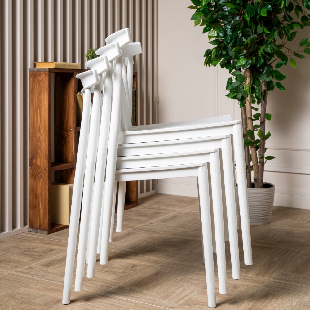 Комплект обеденных стульев Royal Family KAI (4 шт.) белый 3