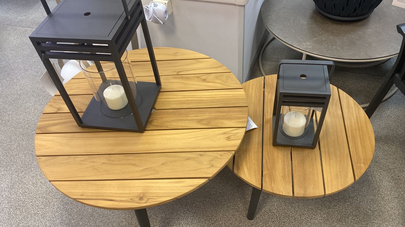 Marine, комплект антрацит/натуральный, алюминий/тик 6