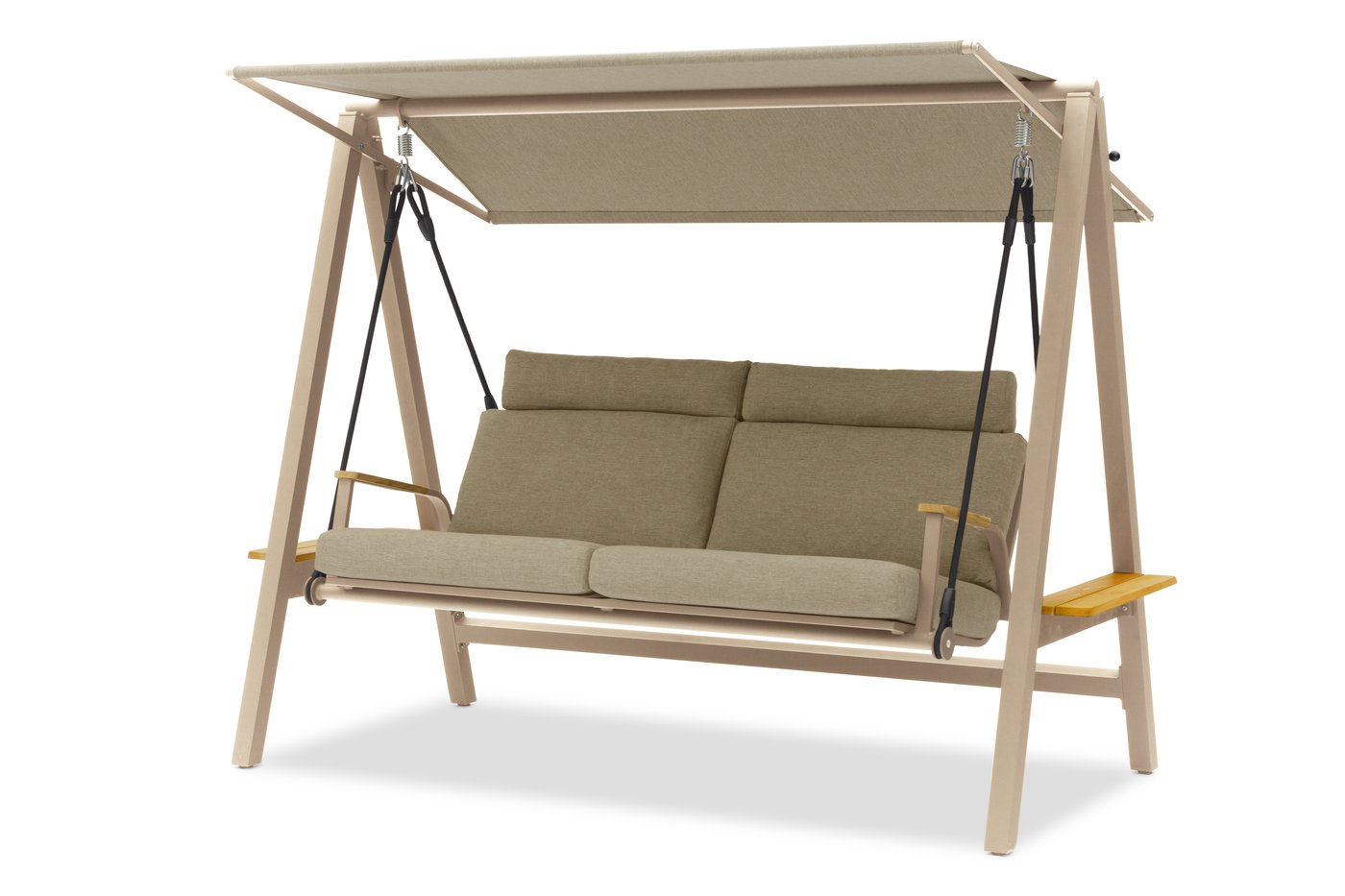 Malmo, качели бежевый/бежевый, алюминий/тик 1