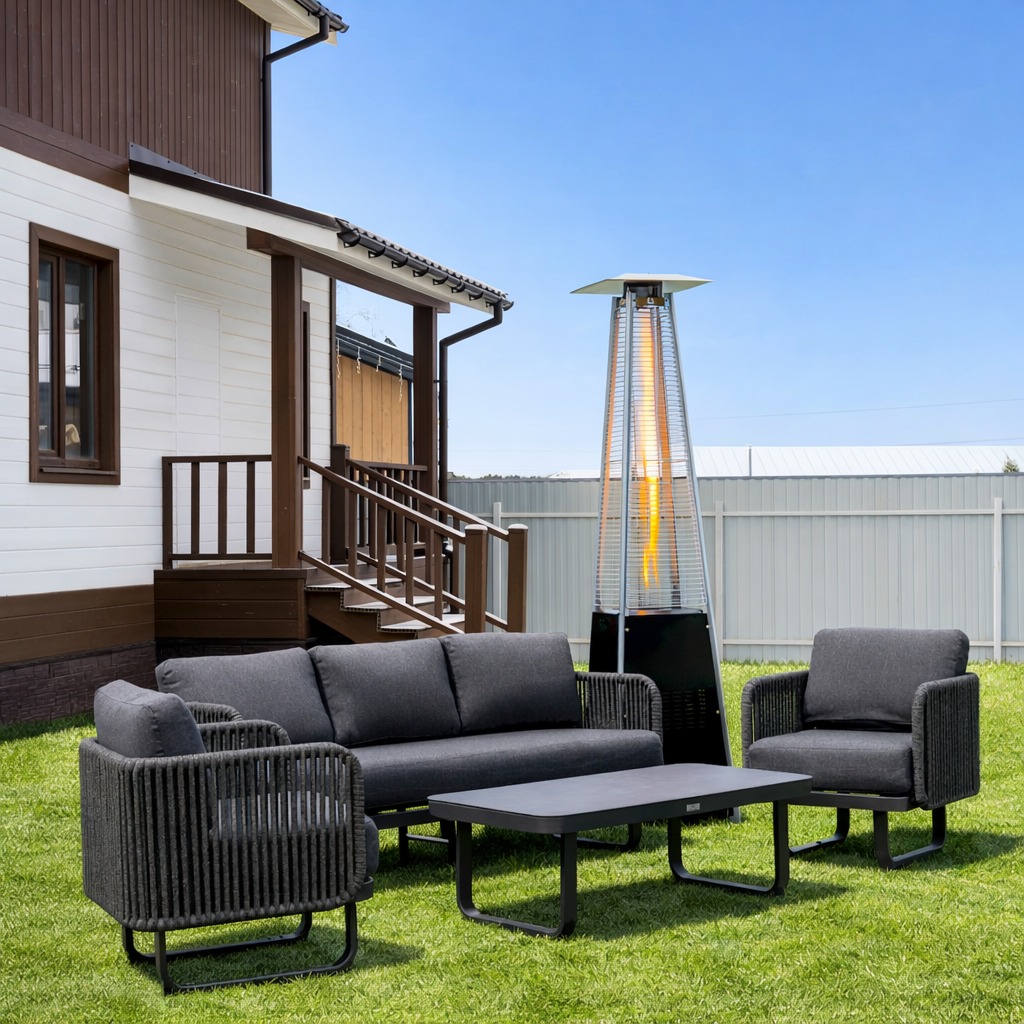 Лаунж-зона из алюминия Royal Family ADRIAN, цвет антрацит 3