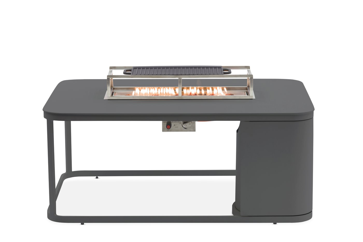 Orebro, стол каминный антрацит, алюминий, прямоугольная сковорода 1