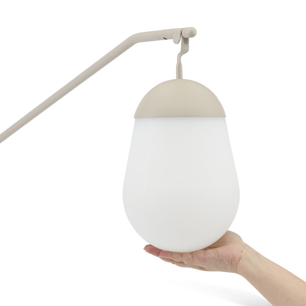 Solna 183 см, торшер бежевый/натуральный, алюминий/тик 4