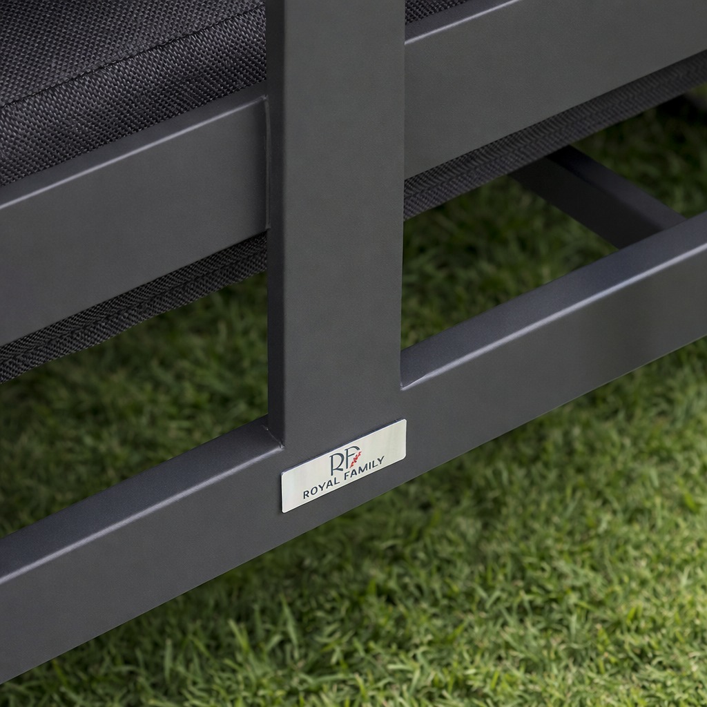 Лаунж-зона GISELLE с угловым диваном из алюминия 4