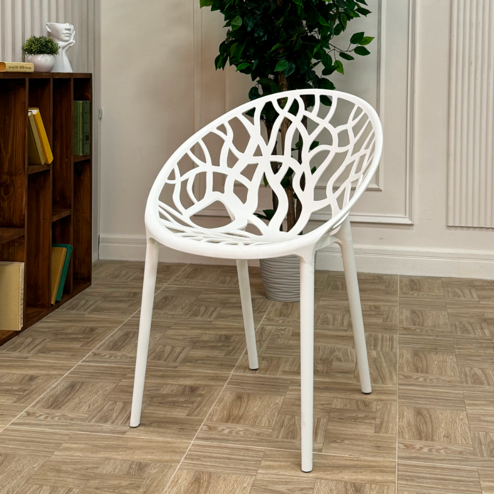 Стул из пластика RoyalFamily Aria (Ария) цвет белый 2