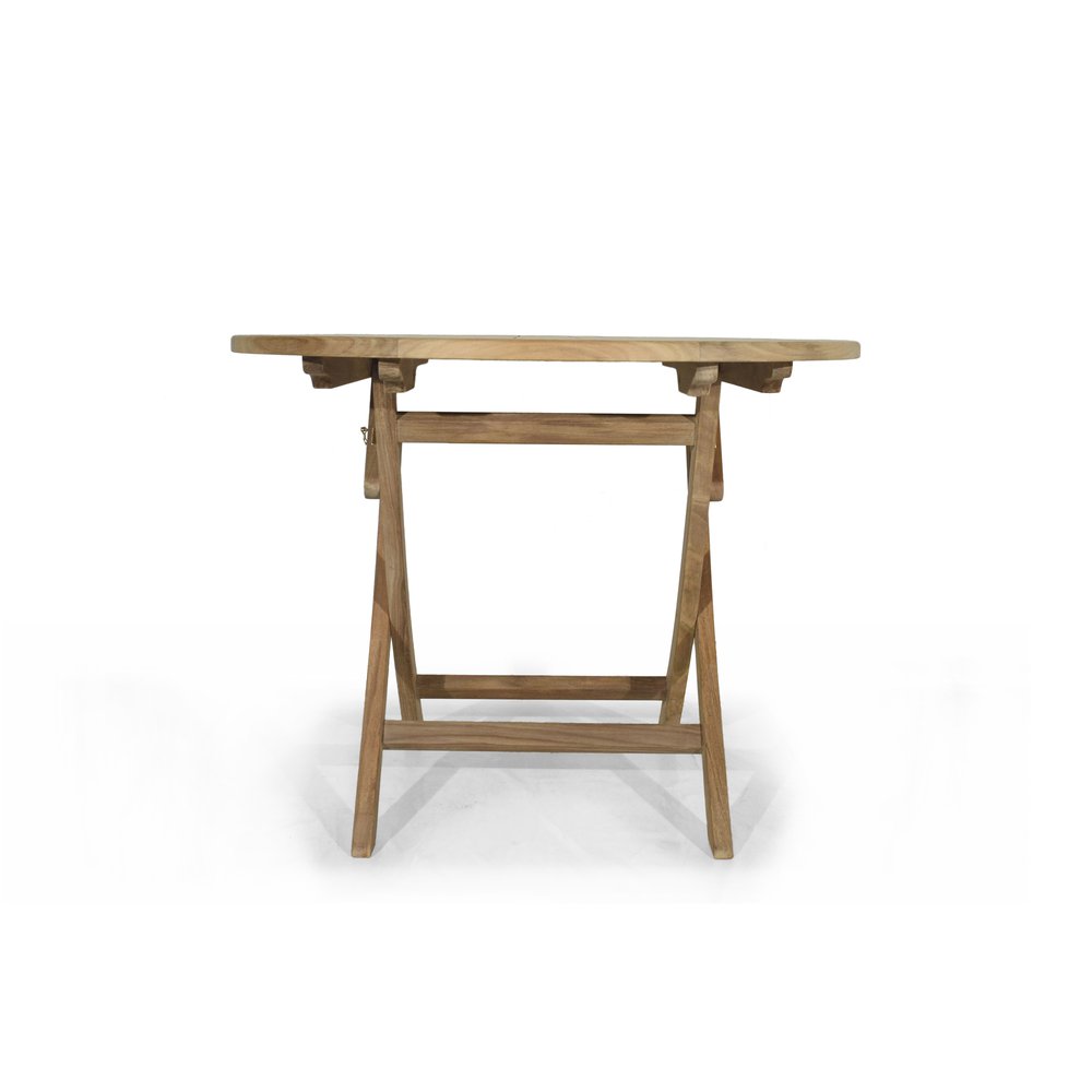 Стол круглый Turin 100, натуральный, тик 4