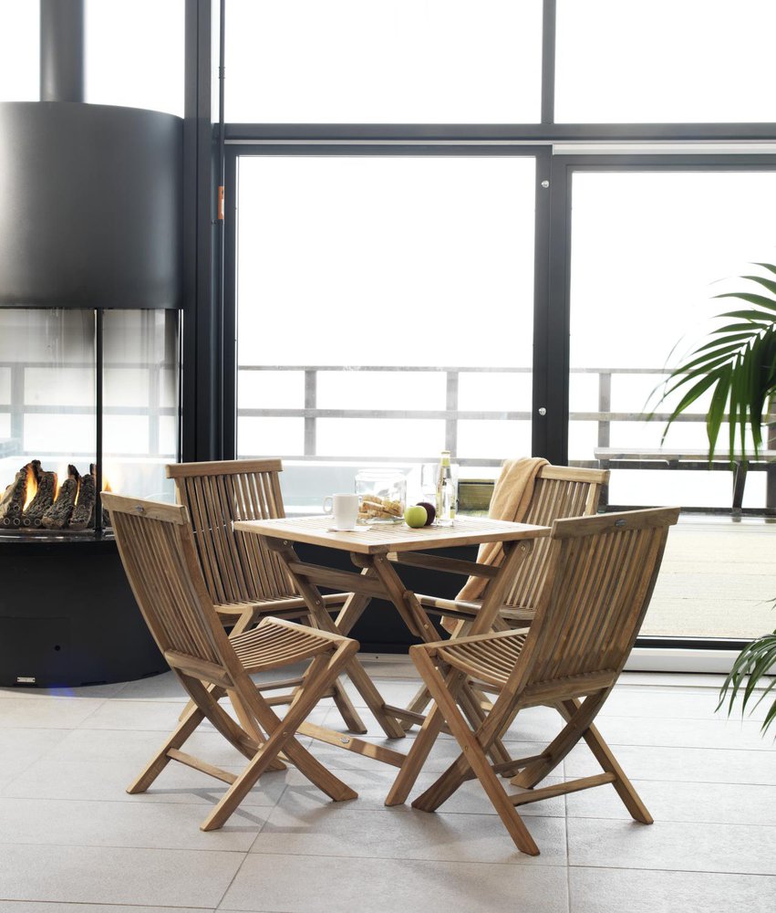 Столик Turin 70х70, натуральный, тик 3