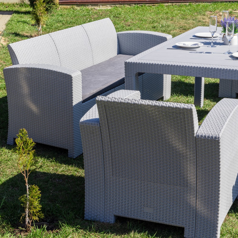 Комплект Royal Family GRAND LANA LUX DINING XL светло-серый 5