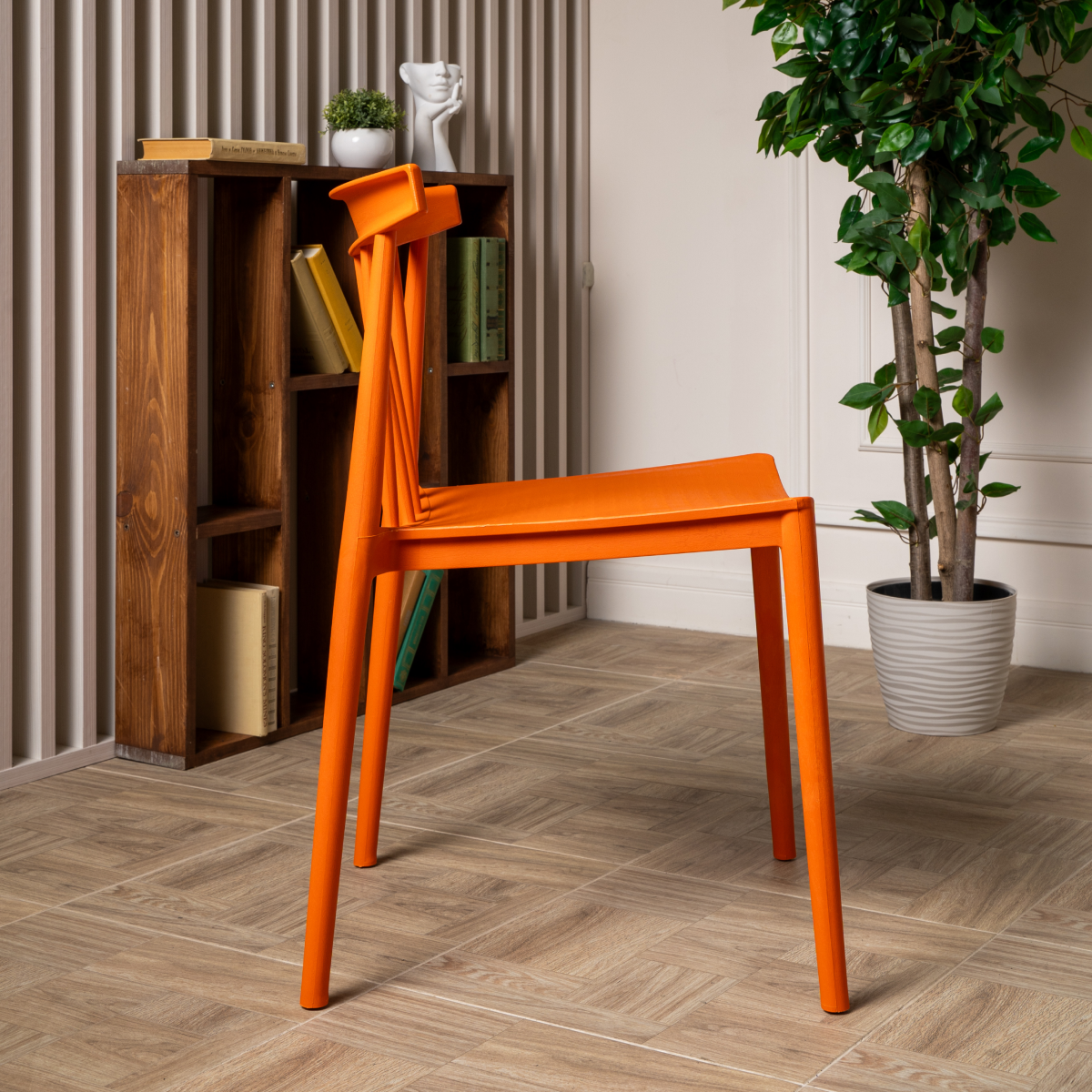 Пластиковый стул RoyalFamily Kai (Кай) оранжевый 3