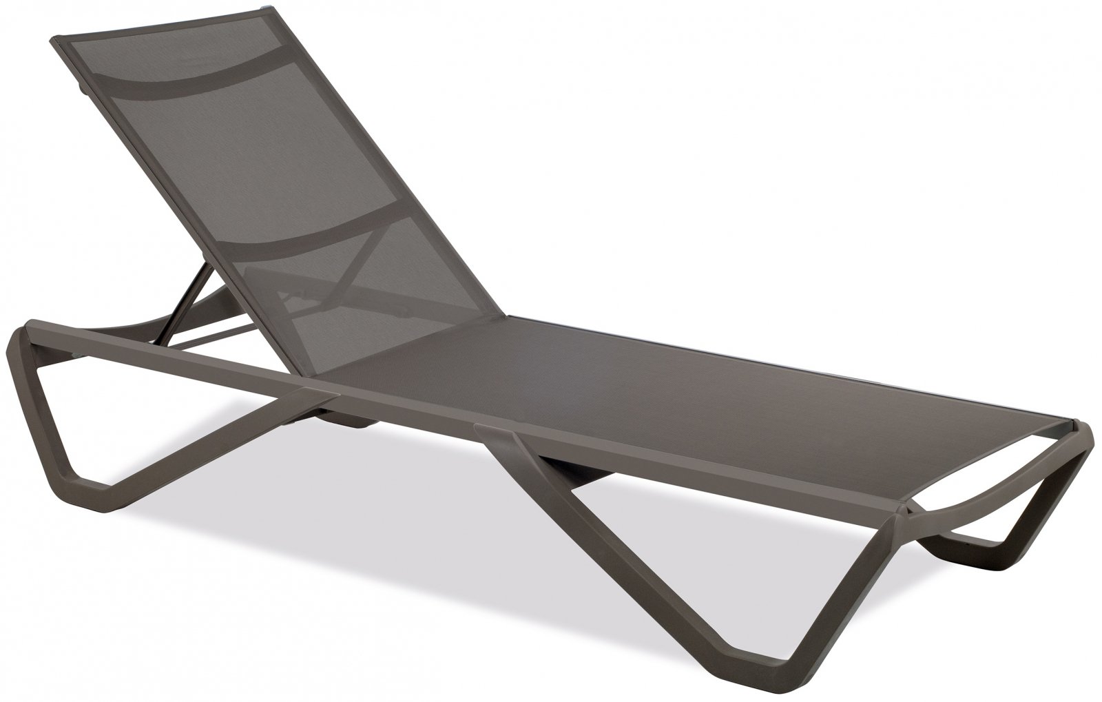 Шезлонг-лежак металлический Wave Paint тортора 1