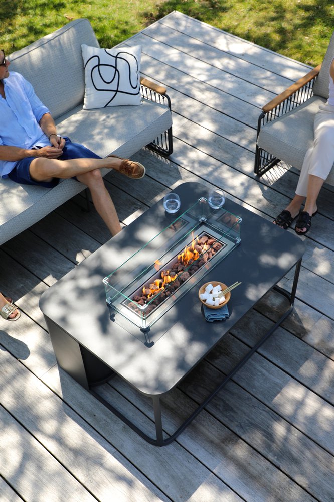 Orebro, стол каминный антрацит, алюминий, прямоугольная сковорода 3