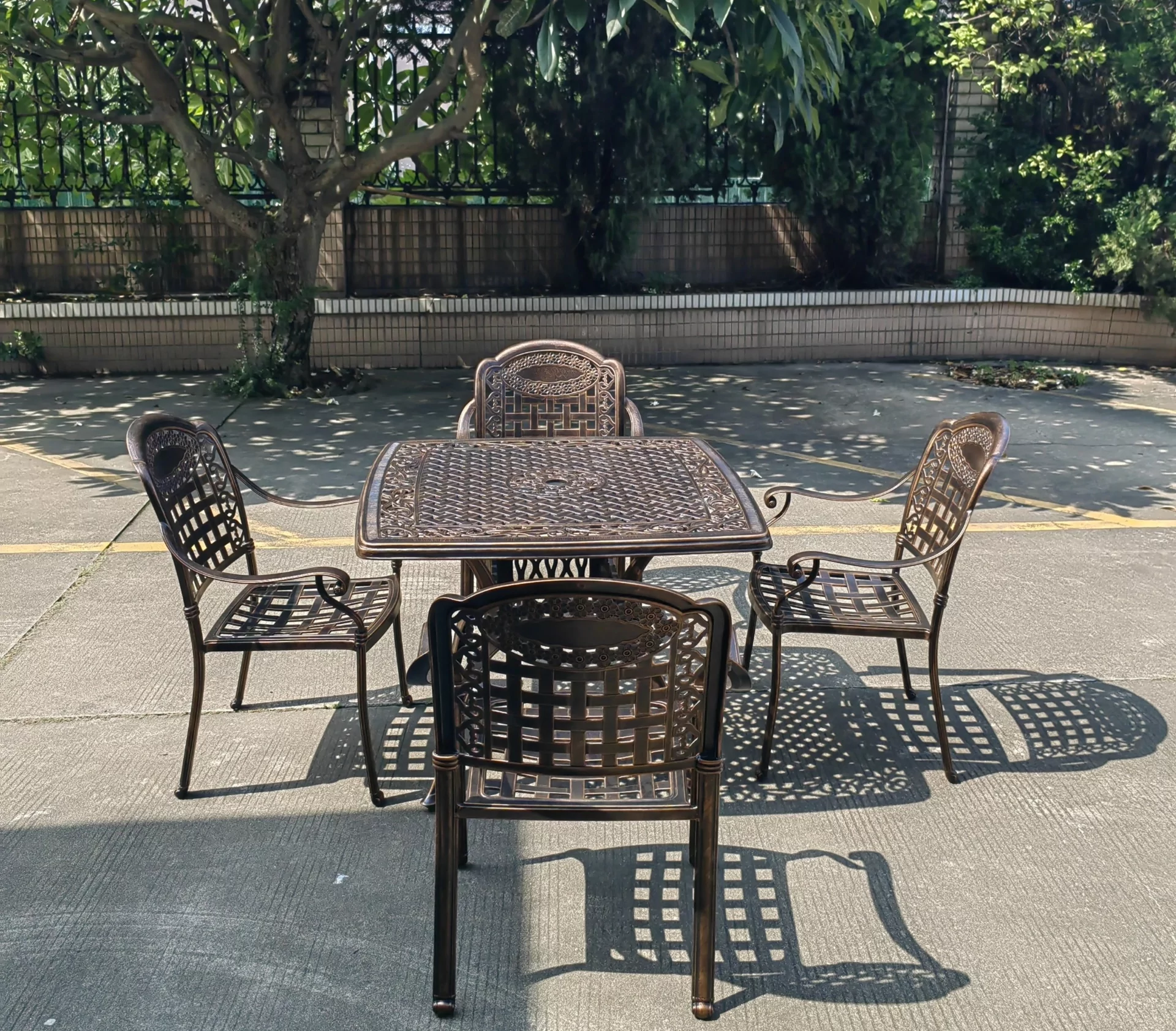 Комплект мебели из литого алюминия Rossi 4