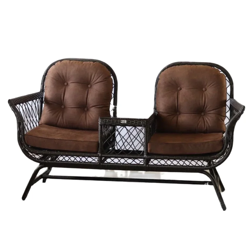 Сет Sophia из искусственного ротанга коричневый 1