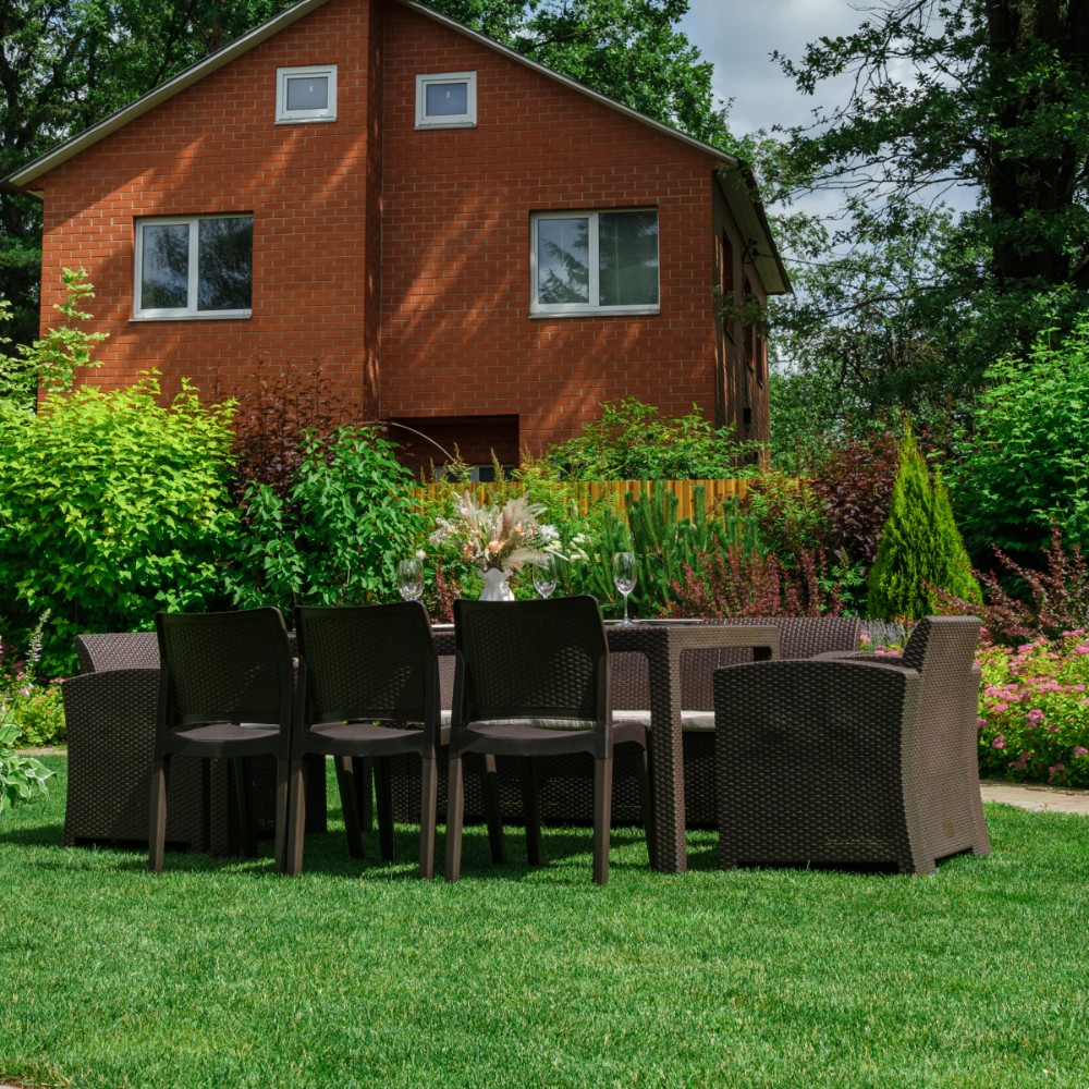 Обеденный комплект Royal Family LANA LUX DINING XL коричневый 5