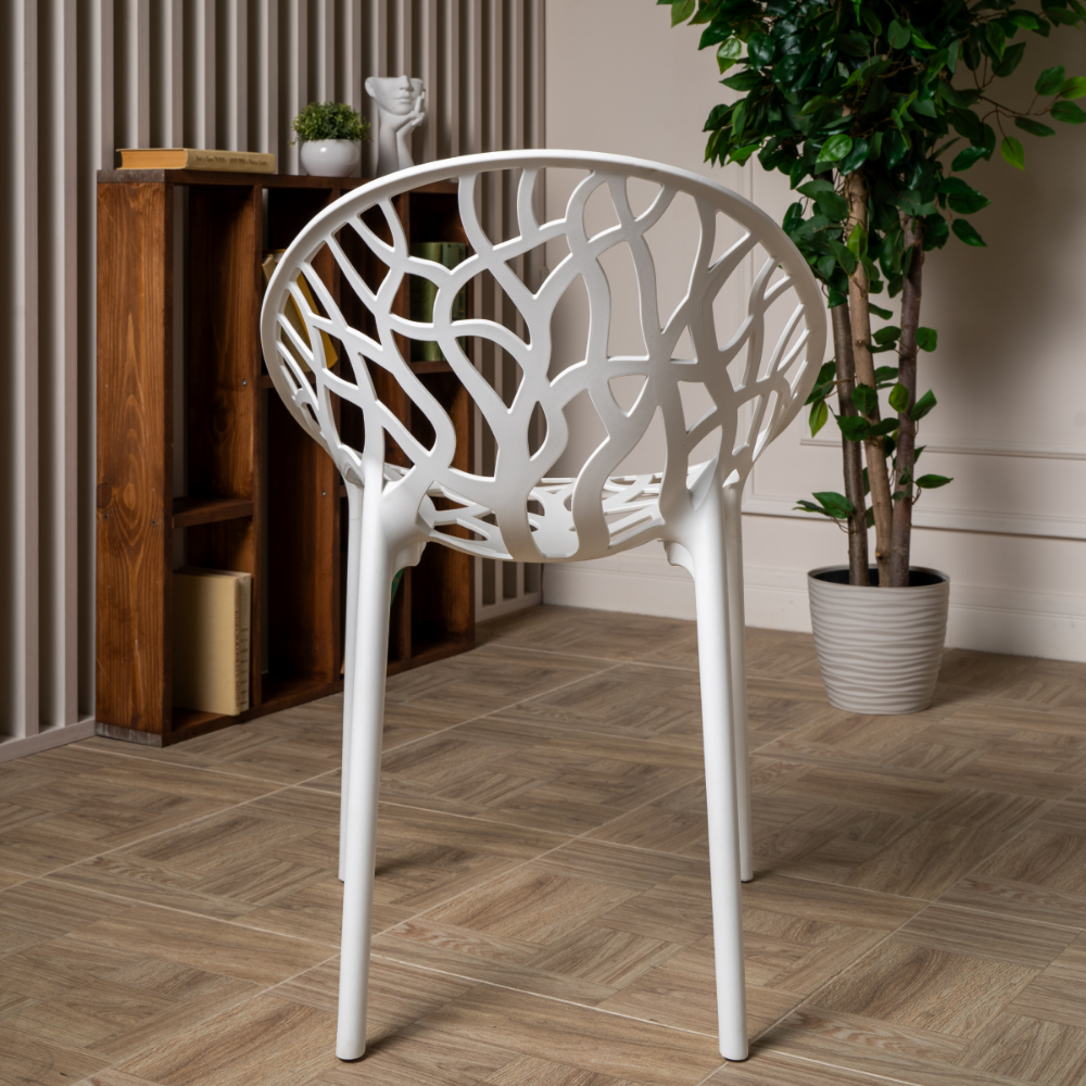 Стул из пластика RoyalFamily Aria (Ария) цвет белый 5