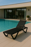 Шезлонг ENZO в черном цвете